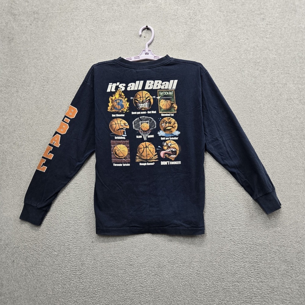 VINTAGE Top Heavy Men Shirt XL Navy Graphic Basketball 90s USA READ